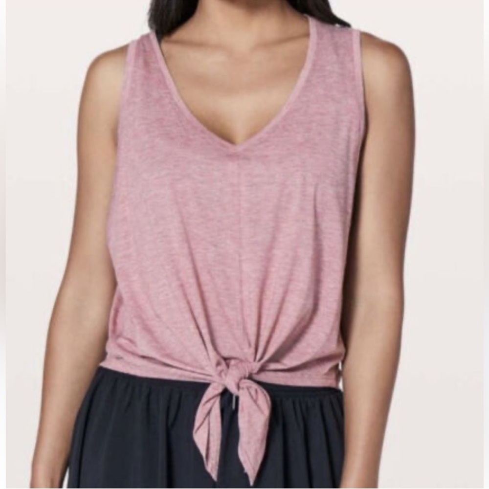 Lululemon Knot Gonna Fly Tank Heathered Figue size 6